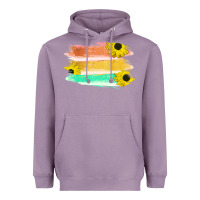 Lavender Colored Triple Sunflower Brush Strokes Heavyweight Hoodie - Bettercallsaul