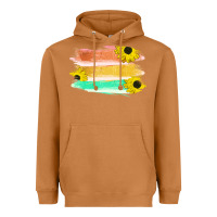 Meerkat Colored Triple Sunflower Brush Strokes Heavyweight Hoodie - Bettercallsaul