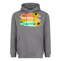 Storm Colored Triple Sunflower Brush Strokes Heavyweight Hoodie - Bettercallsaul