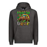 Charcoal Heather st patricks mama  bear Premium Hoodie - AdoDesignShop