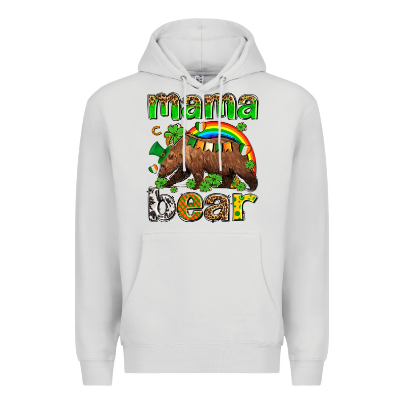 St Patricks Mama  Bear Premium Hoodie by AdoDesignShop | Teevron