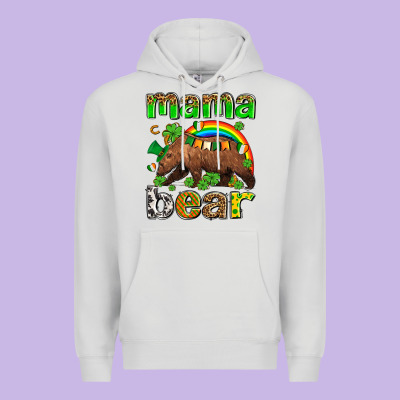 St Patricks Mama  Bear Premium Hoodie Designed By Adodesignshop