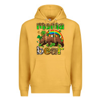 Mustard st patricks mama  bear Premium Hoodie - AdoDesignShop