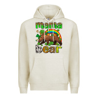 Oatmeal Heather st patricks mama  bear Premium Hoodie - AdoDesignShop