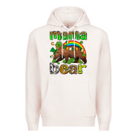 Pale Pink st patricks mama  bear Premium Hoodie - AdoDesignShop