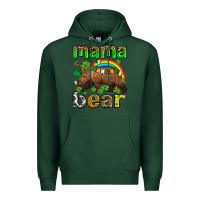 Sports Green st patricks mama  bear Premium Hoodie - AdoDesignShop