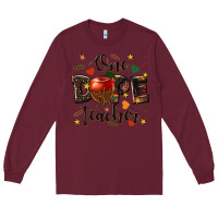 Burgundy one dope teacher Long Sleeve Tee - texasbilliewilder