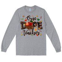 Heather Grey one dope teacher Long Sleeve Tee - texasbilliewilder