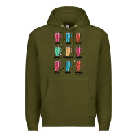 Army Green coffee thermos Premium Hoodie - MaliasSmallBusiness