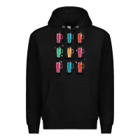 Black coffee thermos Premium Hoodie - MaliasSmallBusiness