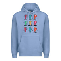 Colony Blue coffee thermos Premium Hoodie - MaliasSmallBusiness