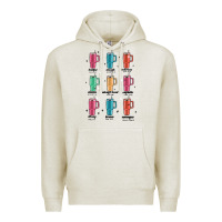 Oatmeal Heather coffee thermos Premium Hoodie - MaliasSmallBusiness