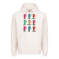 Pale Pink coffee thermos Premium Hoodie - MaliasSmallBusiness