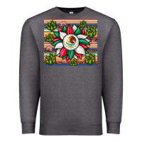Charcoal Heather sunflower mexican flag tumbler Premium Sweatshirt - JahusDesignShop