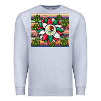 Heather Grey sunflower mexican flag tumbler Premium Sweatshirt - JahusDesignShop