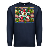 Navy sunflower mexican flag tumbler Premium Sweatshirt - JahusDesignShop