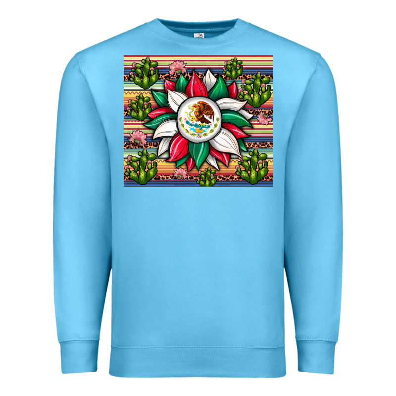 Sunflower Mexican Flag Tumbler Premium Sweatshirt by JahusDesignShop | Teevron