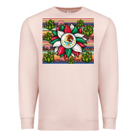 Pale Pink sunflower mexican flag tumbler Premium Sweatshirt - JahusDesignShop