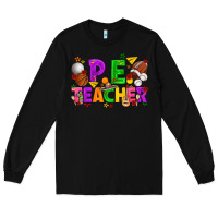 Black p.e. teacher cinco de mayo Long Sleeve Tee - texasbilliewilder