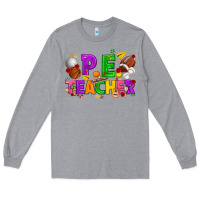 Heather Grey p.e. teacher cinco de mayo Long Sleeve Tee - texasbilliewilder