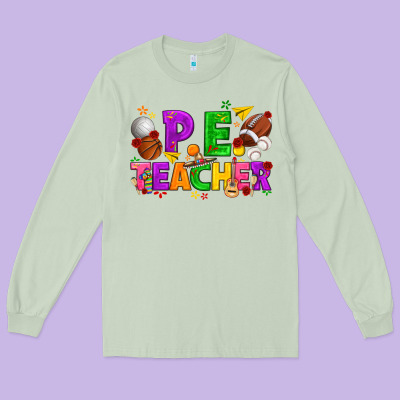 P.e. Teacher Cinco De Mayo Long Sleeve Tee Designed By Texasbilliewilder