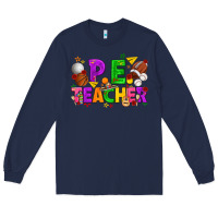 Navy p.e. teacher cinco de mayo Long Sleeve Tee - texasbilliewilder