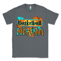 Charcoal Heather basketball nana with leopard Classic Tee - Zillion Design Studio