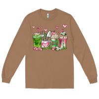 Toasted Coconut botanic coffee cups Long Sleeve Tee - AdoDesignShop