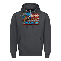 Smoke Long live freedom 4th of july Zipper Hoodie - Neo Western