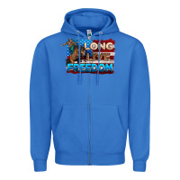 True Royal Long live freedom 4th of july Zipper Hoodie - Neo Western
