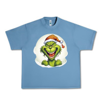Pebble Blue Grinch Urban Heavy Tee - Unal Design