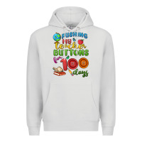 Dove Grey pushing my teacher buttons for 100 days Premium Hoodie - MaliasSmallBusiness