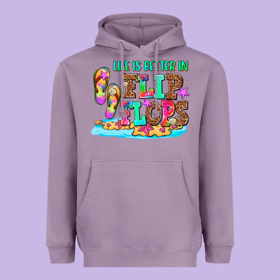 Life Is Better In Flip Flops Heavyweight Hoodie Designed By Adodesignshop