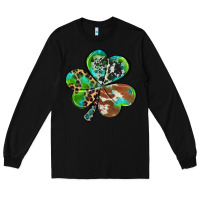 Black western shamrock Long Sleeve Tee - RanaPortraitStore