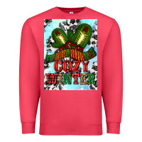 Cardinal cozy winter with gloves and scarf Premium Sweatshirt - AdoDesignShop