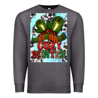 Charcoal Heather cozy winter with gloves and scarf Premium Sweatshirt - AdoDesignShop