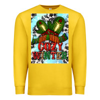 Lemon cozy winter with gloves and scarf Premium Sweatshirt - AdoDesignShop