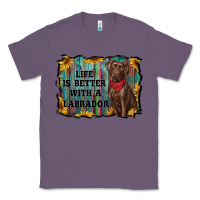 Lavender life is better with a labrador Classic Tee - RanaPortraitStore
