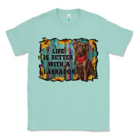 Seafoam life is better with a labrador Classic Tee - RanaPortraitStore
