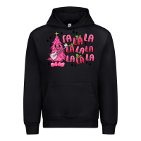 Black pink christmas fa la la Urban Hoodie - MaliasSmallBusiness