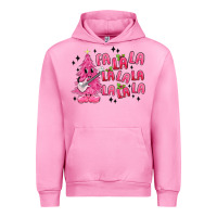 Fuchsia Pink pink christmas fa la la Urban Hoodie - MaliasSmallBusiness