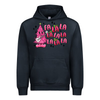 Navy pink christmas fa la la Urban Hoodie - MaliasSmallBusiness