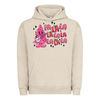 Pigment French Oak pink christmas fa la la Urban Hoodie - MaliasSmallBusiness