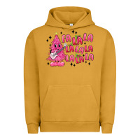 Pigment Peanut Butter pink christmas fa la la Urban Hoodie - MaliasSmallBusiness