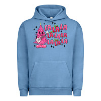 Pigment Pebble Blue pink christmas fa la la Urban Hoodie - MaliasSmallBusiness