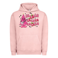 Pigment Salmon pink christmas fa la la Urban Hoodie - MaliasSmallBusiness