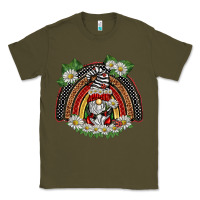 Army Green ladybuy gnomies rainbow Classic Tee - BarkalooDesign