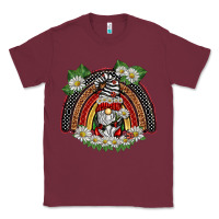 Burgundy ladybuy gnomies rainbow Classic Tee - BarkalooDesign