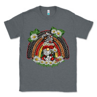 Charcoal Heather ladybuy gnomies rainbow Classic Tee - BarkalooDesign