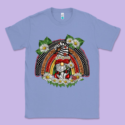 Ladybuy Gnomies Rainbow Classic Tee Designed By Barkaloodesign